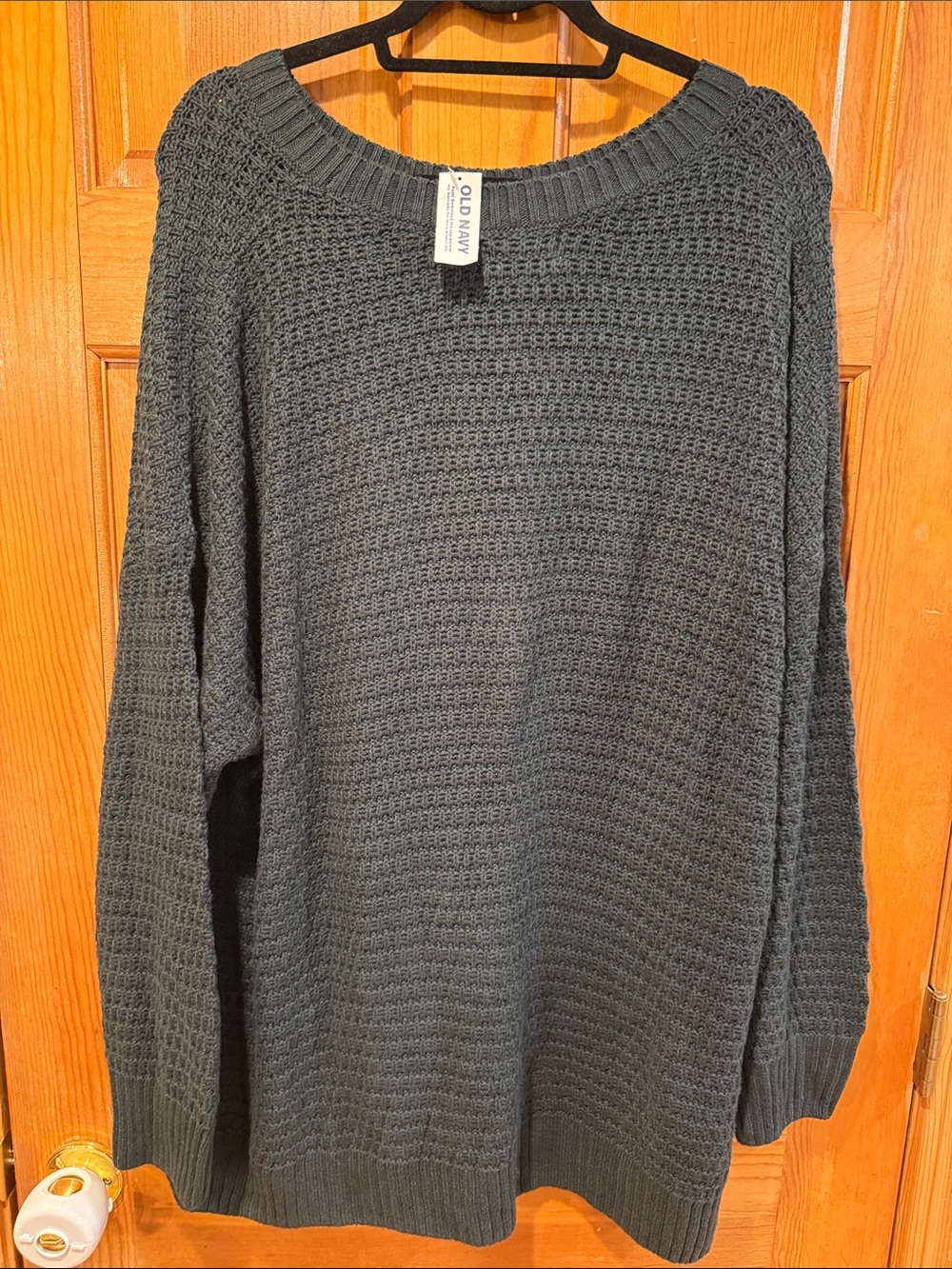 NWT Old Navy dark green tunic length sweater size xxl.